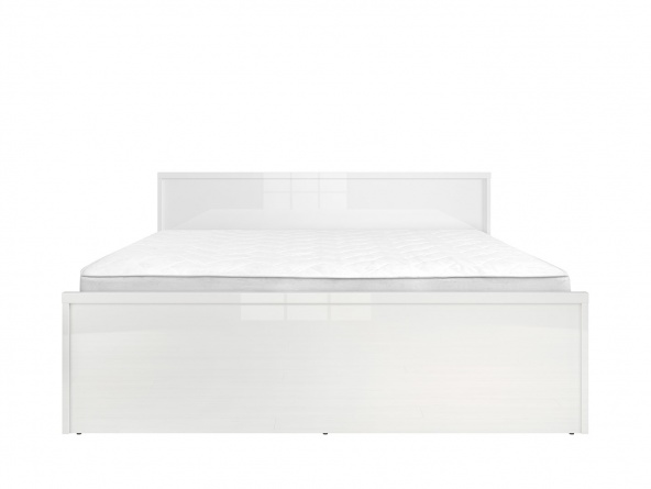 Кровать Pori LOZ/160, белый глянец
