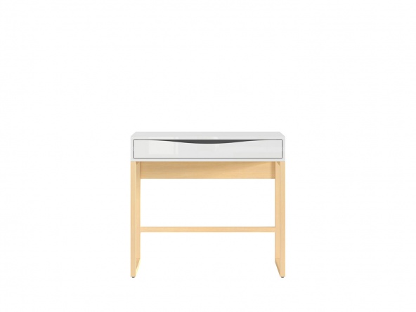 Стол журнальный Pori TOL, белый глянец/дуб польский