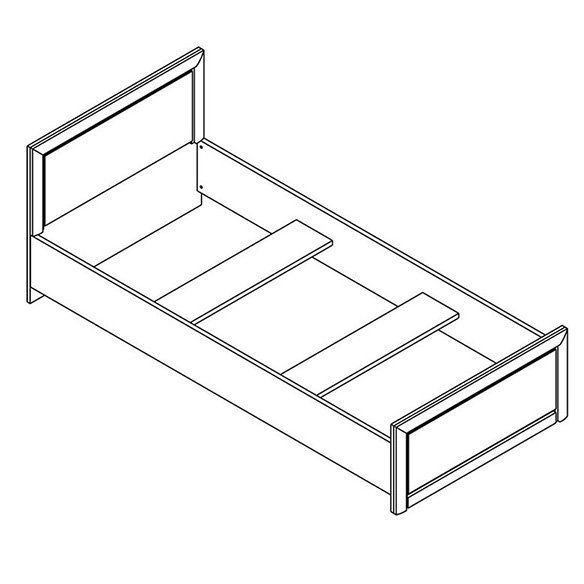 Кровать Коен LOZ/90 Гербор