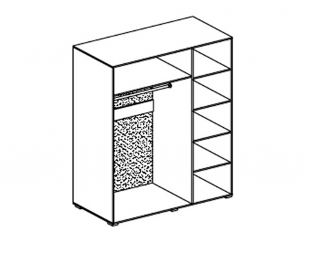 Шкаф Бьянко 3Д Світ Меблів