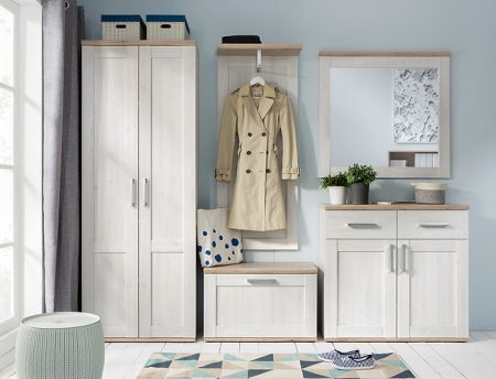 Вешалка Romance WIE/60, лиственница sibu светлая/дуб санремо светлый