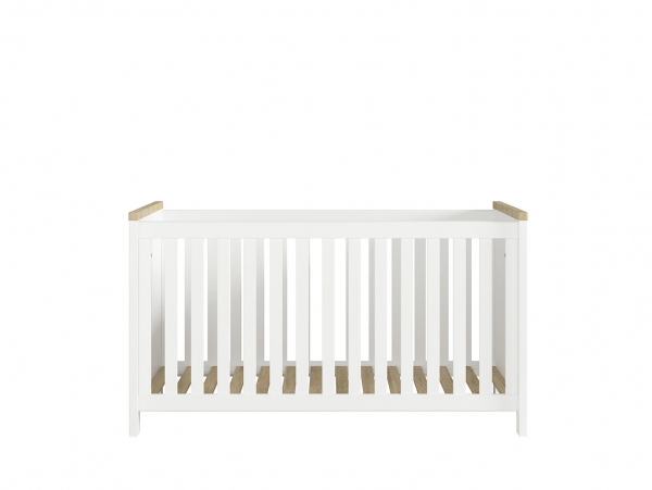Кровать Dreviso Baby LOZ/140x70, белый/дуб вестминстер/белый дуб