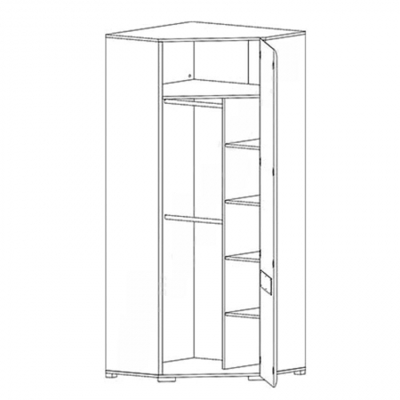 Шкаф угловой Ацтека SZFN1D/21/10 БРВ Украина