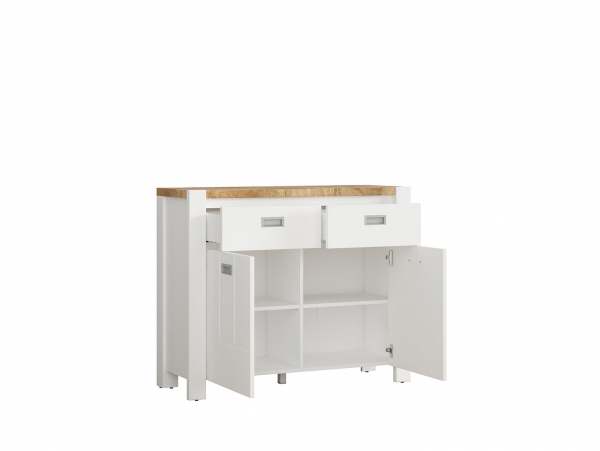 Тумба Dreviso Baby KOM2D2S, белый/дуб вестминстер/белый дуб