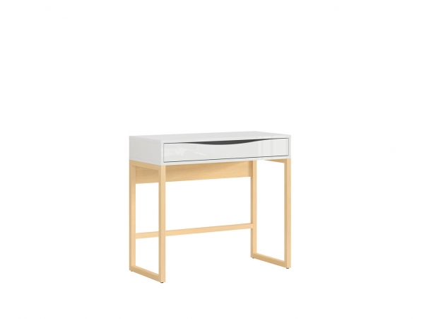 Стол журнальный Pori TOL, белый глянец/дуб польский