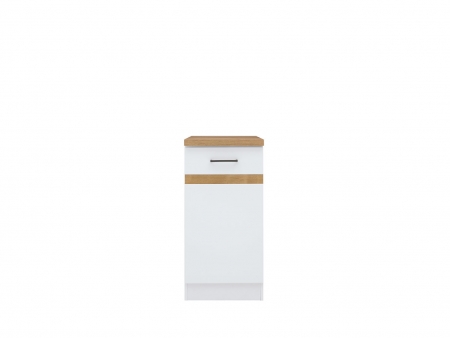 шкафчик junona line d1d/40/82l белый глянец