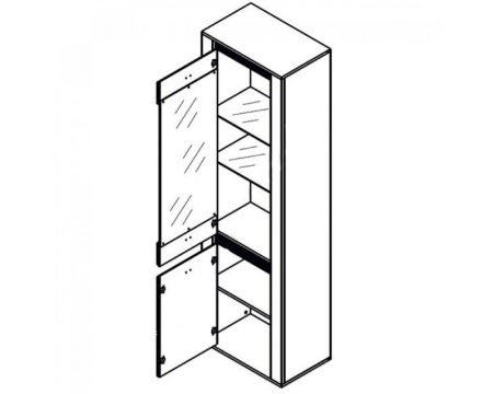 Витрина Селена REG1W1D Гербор