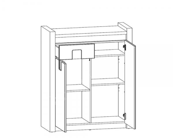 Тумба Alameda KOM2D1S BRW Польша