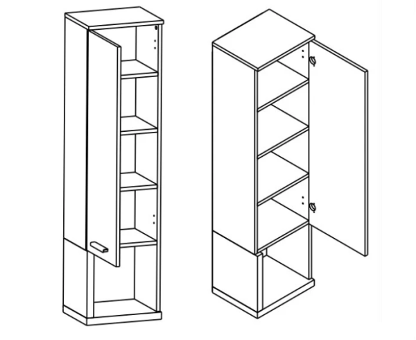 Пенал навесной Норд REG1D Гербор