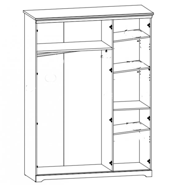 Шкаф Patras SZF3D, дуб april