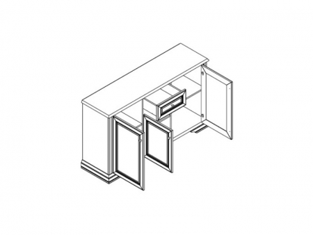 Комод Вайт 3D1S Гербор