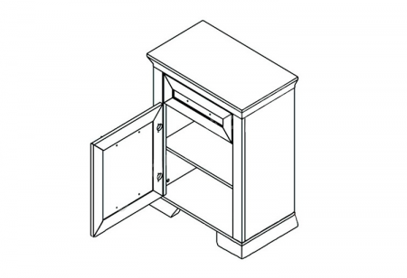 Тумба Марсель KOM1D1S Гербор