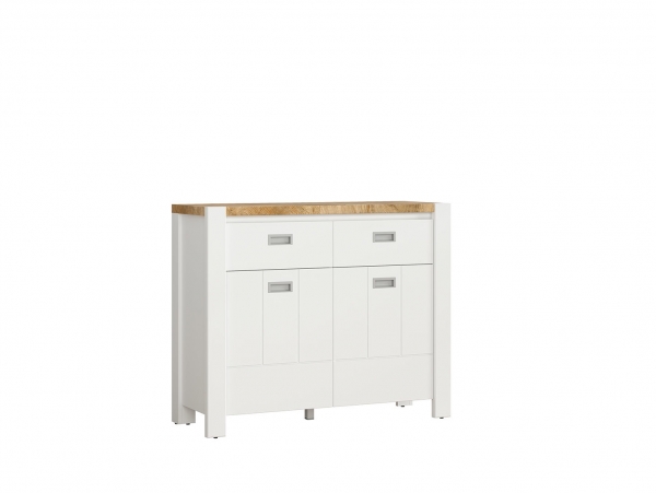 Тумба Dreviso Baby KOM2D2S, белый/дуб вестминстер/белый дуб