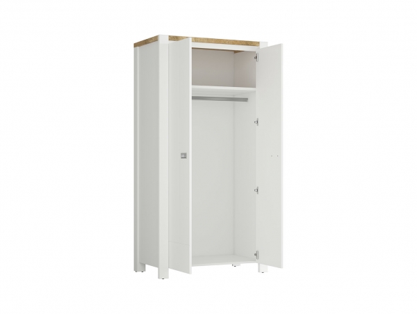 Шкаф Dreviso SZF2D/100, белый/дуб вестминстер/белый