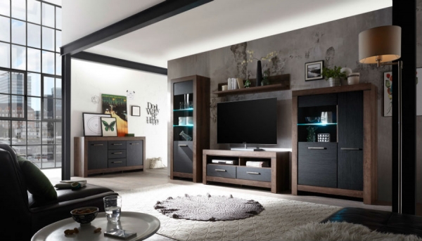 Гостиная Balin, дуб монастери/дуб черный