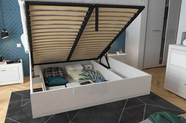 Кровать Flames LOZ/160/B с подъемным механизмом BRW Польша