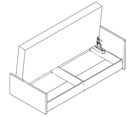 Кровать Malcolm LOZ/90 BRW Польша