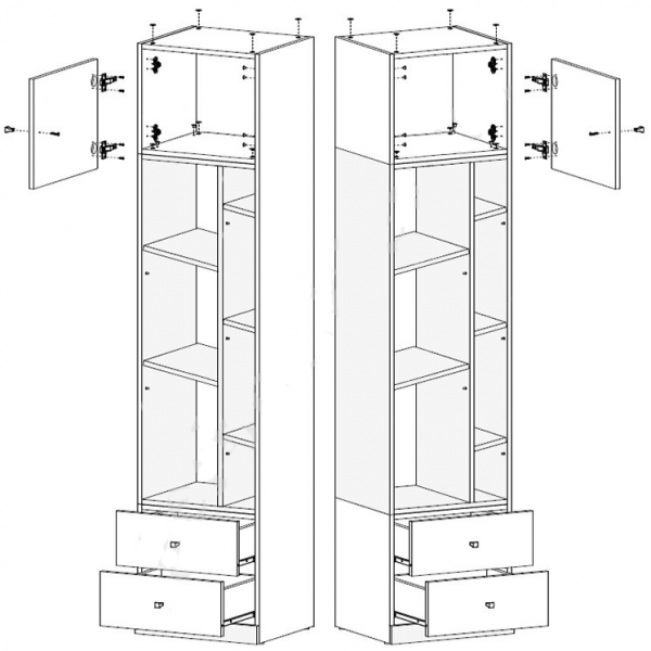 Пенал Моби REG1D2SO Гербор