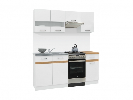 Кухня Junona Line 170 BRW, белый глянец