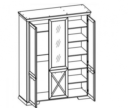 Шкаф Марсель SZF3D Гербор