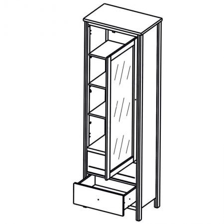Витрина Чос REG1W2S Гербор