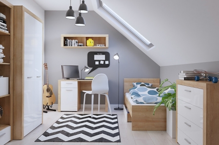 Кровать Balder LOZ/90 BRW Польша