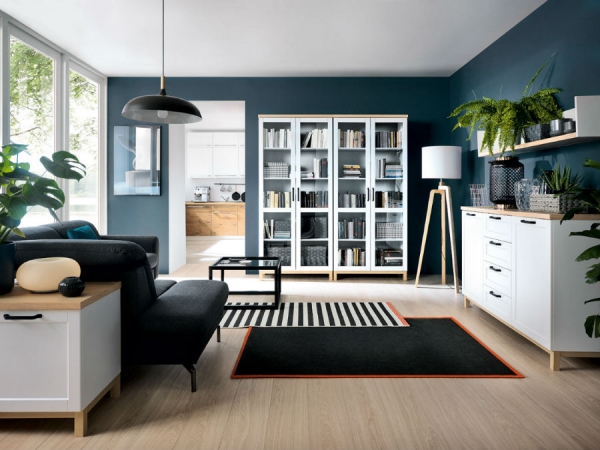 Гостиная Haga BRW, белый канадский/дуб польский