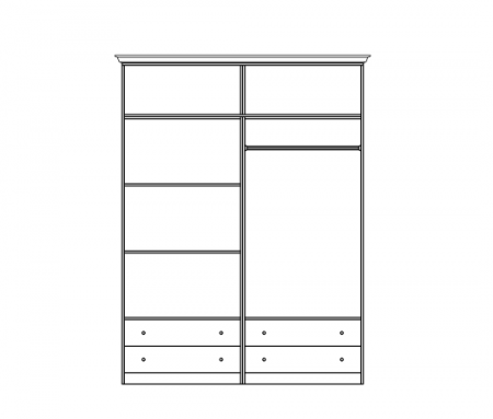 Шкаф Лотос 4Д Світ Меблів