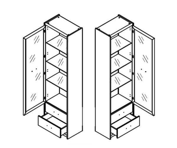 Витрина Опен REG 1W2S Гербор