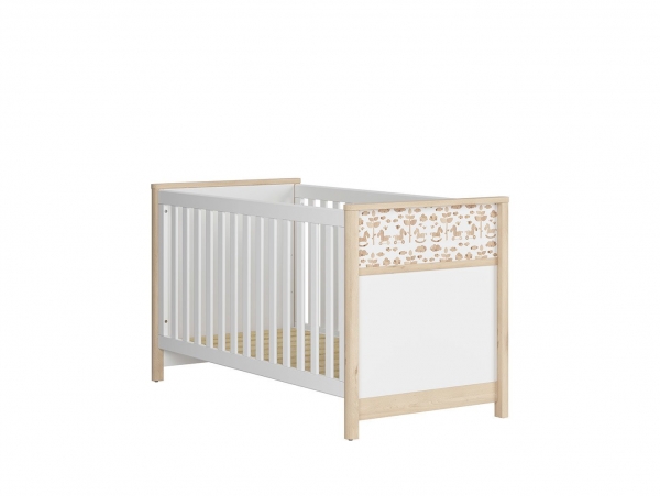 Кроватка детская Timon LOZ/140X70, бук iconic , белый
