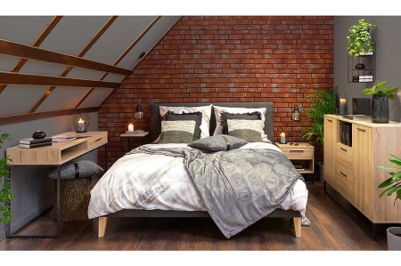 Кровать Gamla LOZ/160/B BRW Польша