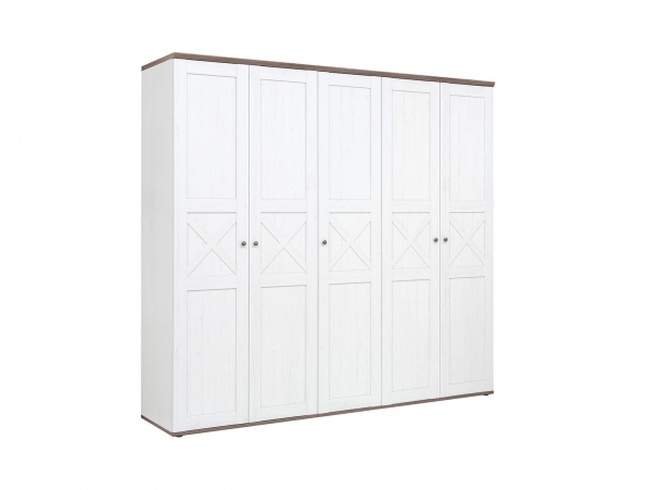 Шкаф Stockholm SZF5D/23/24, сосна andersen белая/дуб сонома темный