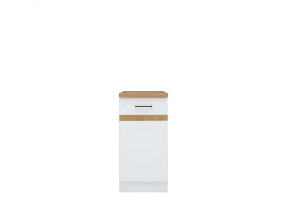 Тумба кухонная Junona Line D1D/40/82P, белый глянец