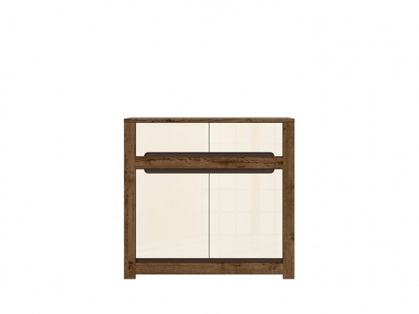 Комод Ruso KOM2D2S, дуб april/перламутровый глянец