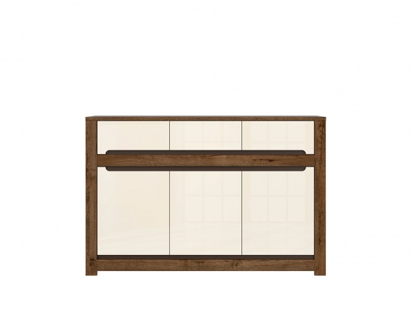 Комод Ruso KOM3D3S, дуб april/перламутровый глянец