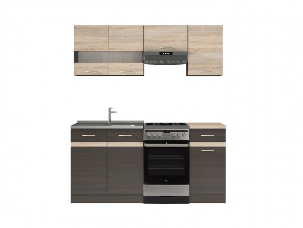 Кухня Junona Line 170 BRW, дуб венге