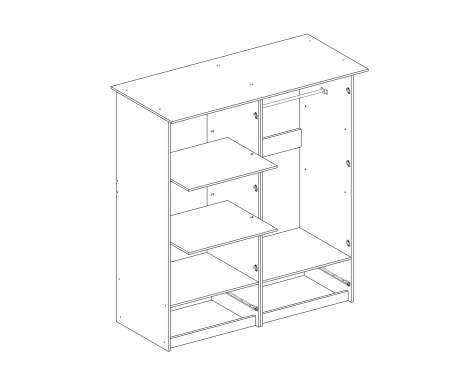 Шкаф Соня 4Д Світ Меблів