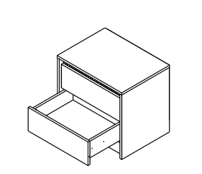 Тумба прикроватная Монако KOM2S Гербор