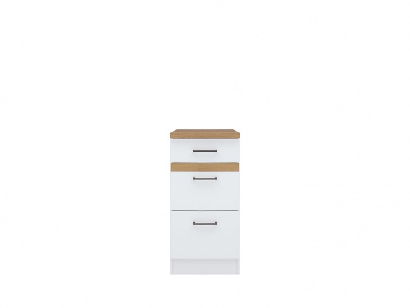 Тумба кухонная Junona Line D3S/40/82, белый глянец