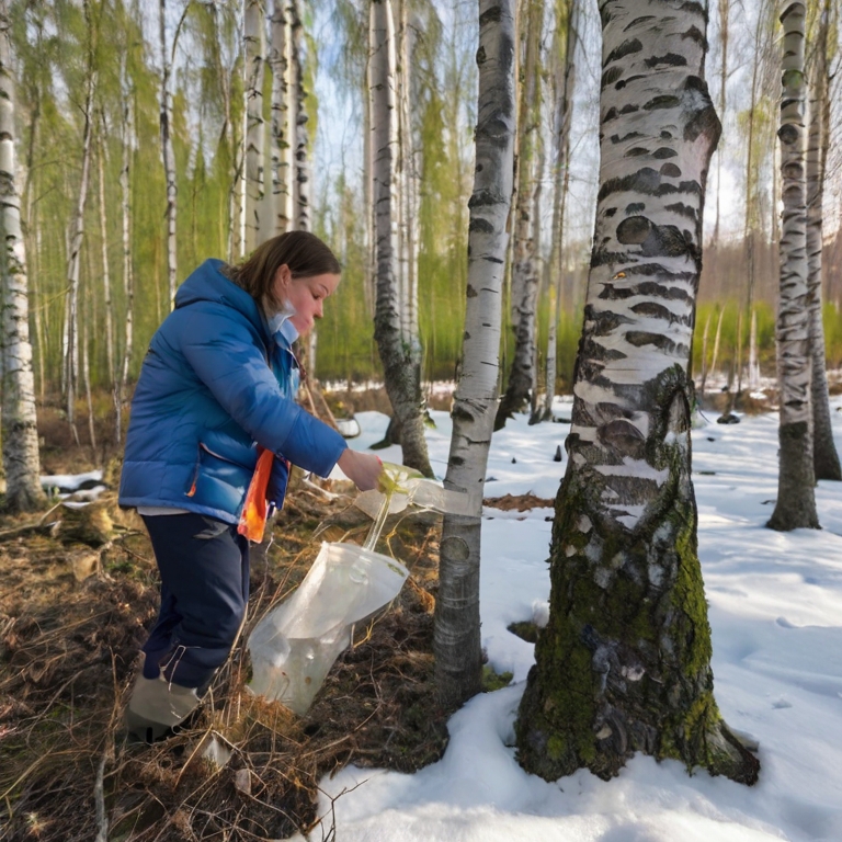 заготовка березового сока