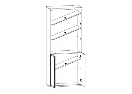 Витрина Индиана JREG 2DO/80 БРВ Украина, сосна аризонская