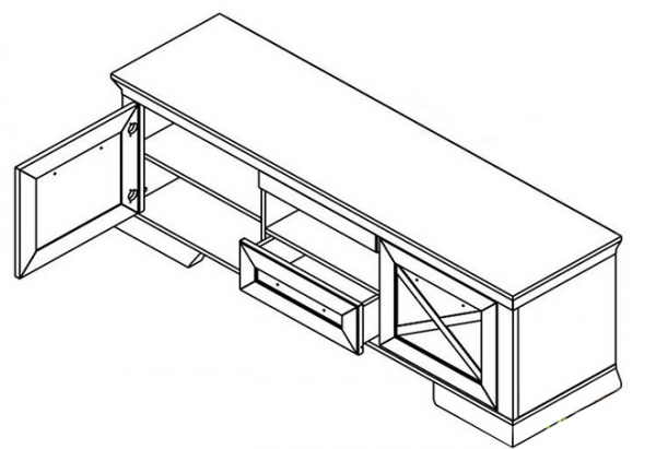 Тумба ТВ Марсель RTV 167 Гербор