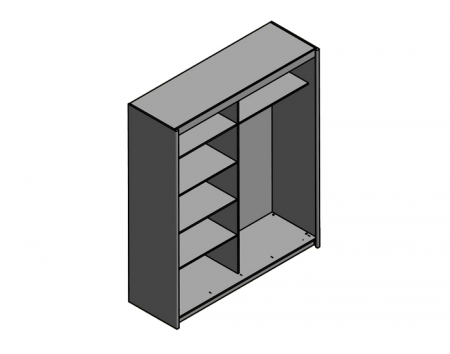 Шкаф-купе Марио 180 Гербор, дуб тахо