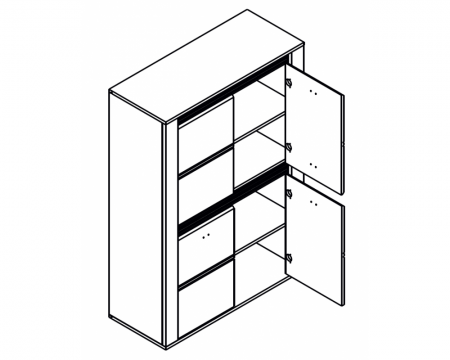Тумба Селена REG4D Гербор