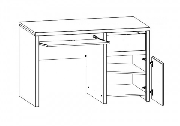Стол письменный Кентуки BIU1D1S БРВ Украина