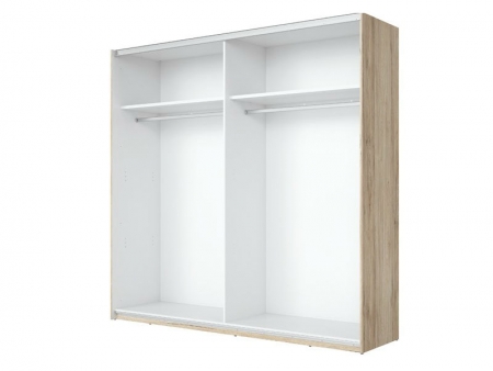 Шкаф-купе F27 SZF2D/215/210/3M, дуб сан ремо светлый/дуб сан ремо светлый/зеркало