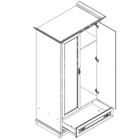 Шкаф Соната 2D1S Гербор New