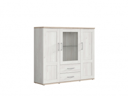 Буфет Romance REG2D1W2S, лиственница sibu светлая/дуб санремо светлый