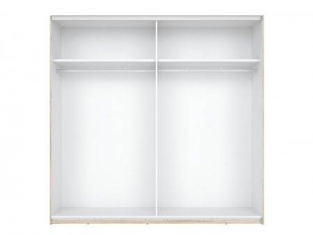 Шкаф-купе F27 SZF2D/215/210/4GM. белый/белый глянец/зеркало