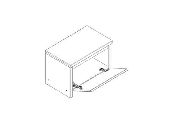 Тумба Каспиан для обуви SBUT 60 БРВ Украина, дуб сонома